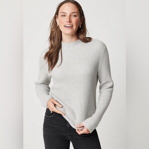 J. Crew Cotton-blend mockneck sweater